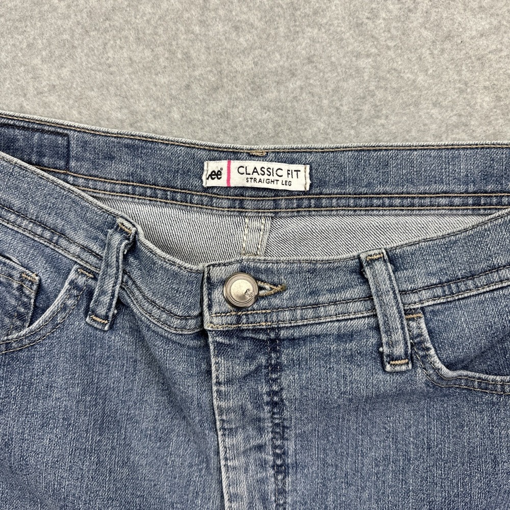 Lee Women's Classic Fit Straight Leg Jeans Size 14‎ Short - Picture 7 of 9